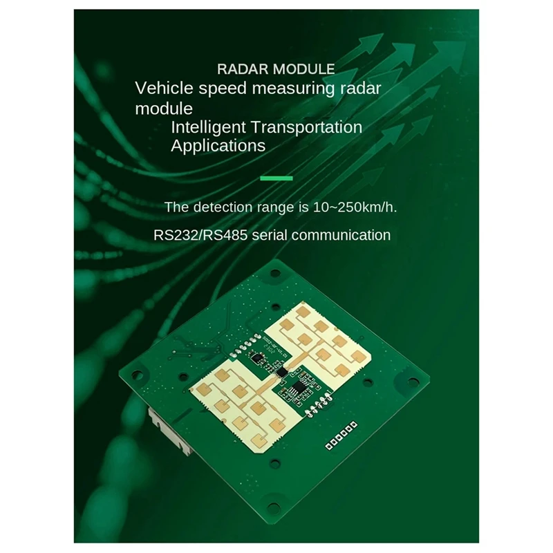 NEW 24G Speed Module LD306S Traffic Vehicle Speed Feedback Monitoring Sensor RS485 Serial Communication