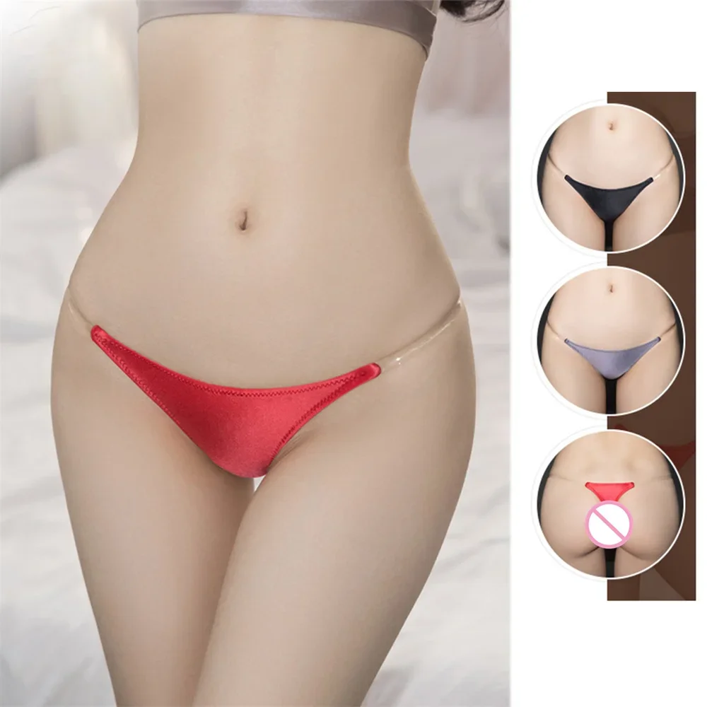 

Women's Panties Sexy Lingerie Tiny G-String Low Rise Mini Thong Seamless Panties Ladies Erotic Underwear Soft Smooth Underpants