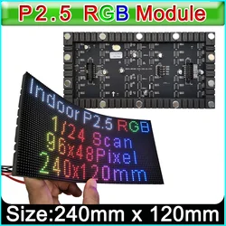 P2.5 LED Soft Module 120x240mm,96*48 LED Flexible Panel,HUB75 pinout Indoor Full-color LED Curved LED Display Module