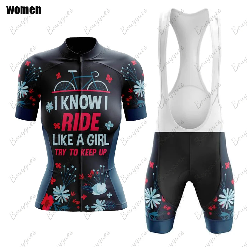 New Triathlon Summer Cycling Sweatshirt set Women Short Sleeve Shirt MTB Jersey cycling clothing bicycle Maillot ciclismo