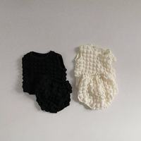 2025 Summer New Infant Girl Loose Clothes Set Baby Sleeveless Vest + Shorts 2pcs Suit Cute Toddler Princess Pp Pants Outfits