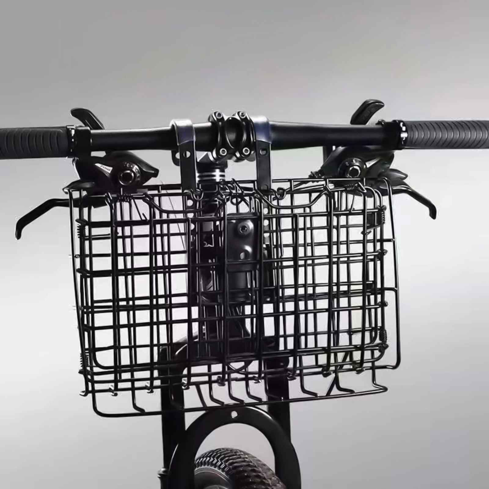 Bicycle Iron Rear Basket Easy to Installation Bicycle Storage Basket for Water Bottle Dolls and Toys