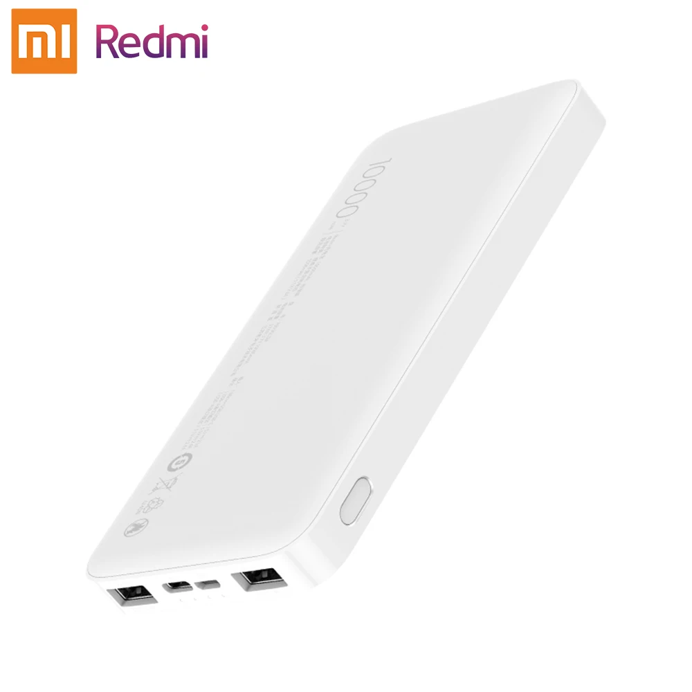 Xiaomi-Redmiポータブル外部バッテリー,10000mAh, 20000mAh,iPhone,Samsung用の急速充電器,USBタイプ,急速充電