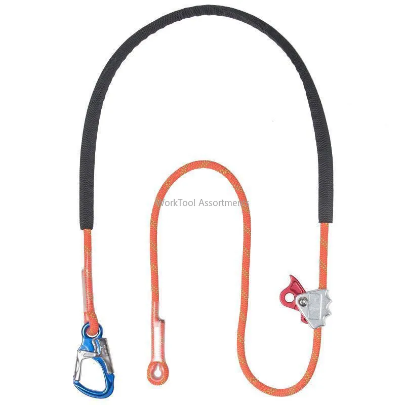 Adjustable Positioning 12mm Safety Rope Flat Belt Electrician Fall Prevention Construction Equipment