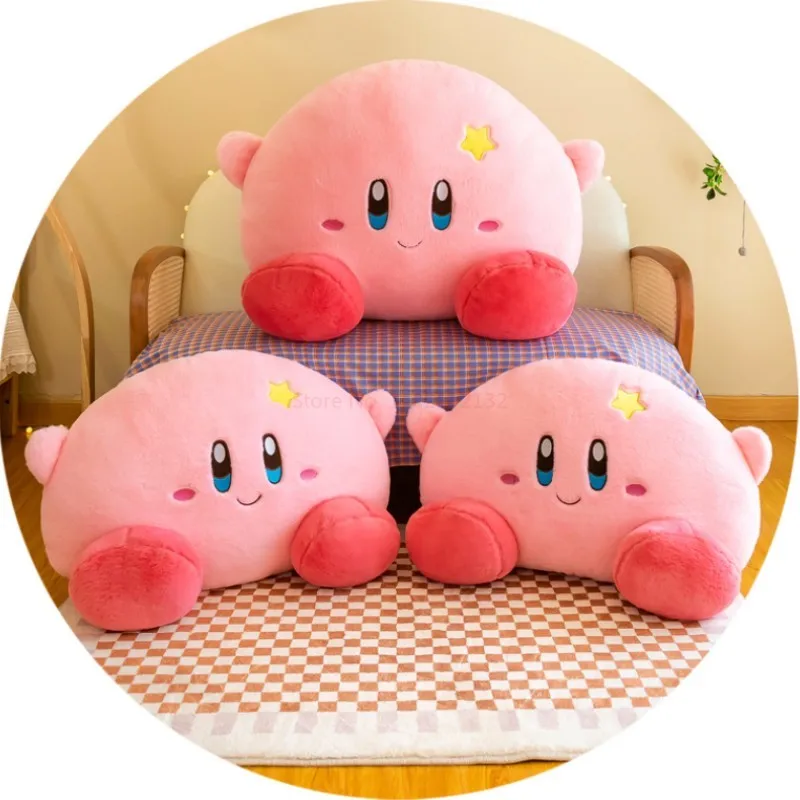 Muñeco de peluche suave de Kirby, almohada de cama de estrella caliente de Anime, juguetes Kawaii, figuras de decoración del hogar, regalo de