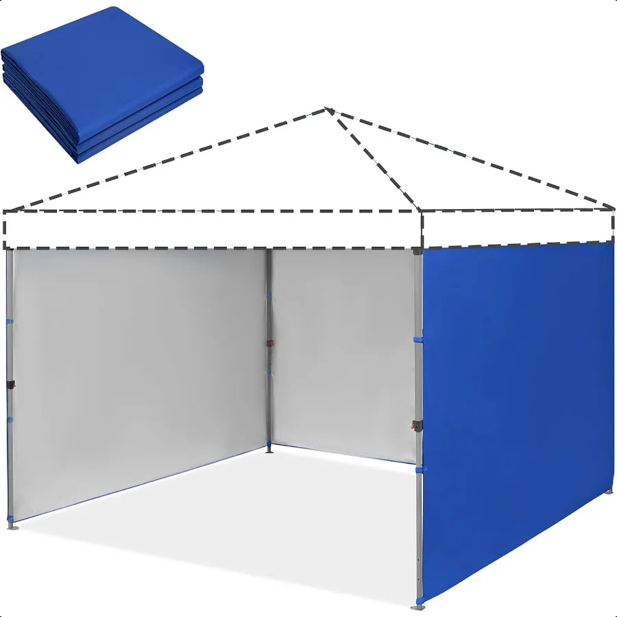 

Canopy Tent Sidewall for 10x10 Wall Tent Canopy Shade Wall Tent Cover with Waterproof and 99 UV Protection Fabric 3PCS Outdoor