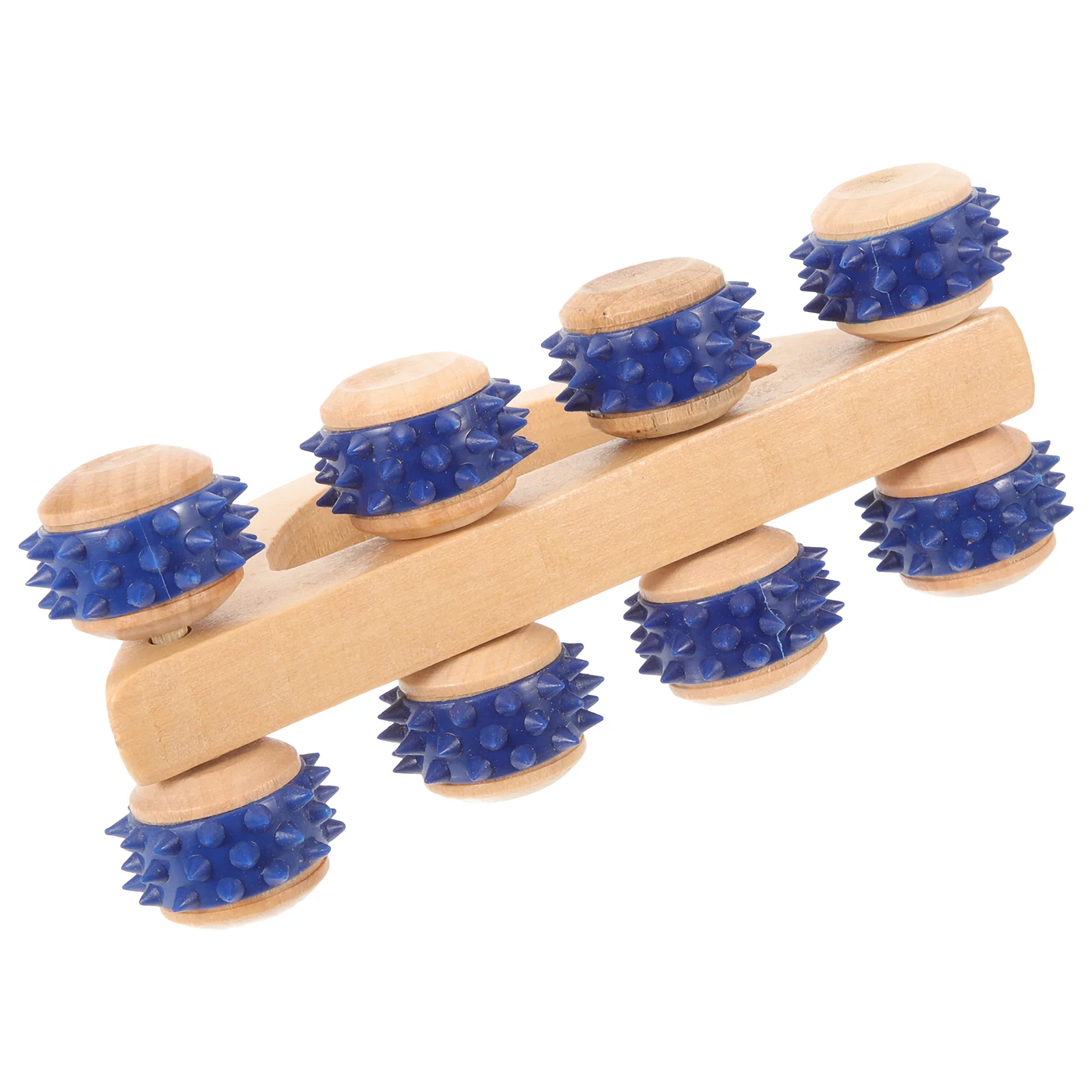 

Handheld Massage Roller Convenient Roller Massager Wooden Back Massager Wood Massage Roller (Random Style)