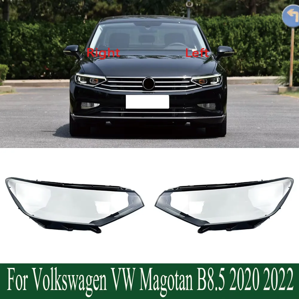 

For Volkswagen VW Magotan B8.5 2020 2021 2022 Configuration Headlight Shell Headlamp Transparent Lampshade Cover Lens Plexiglass