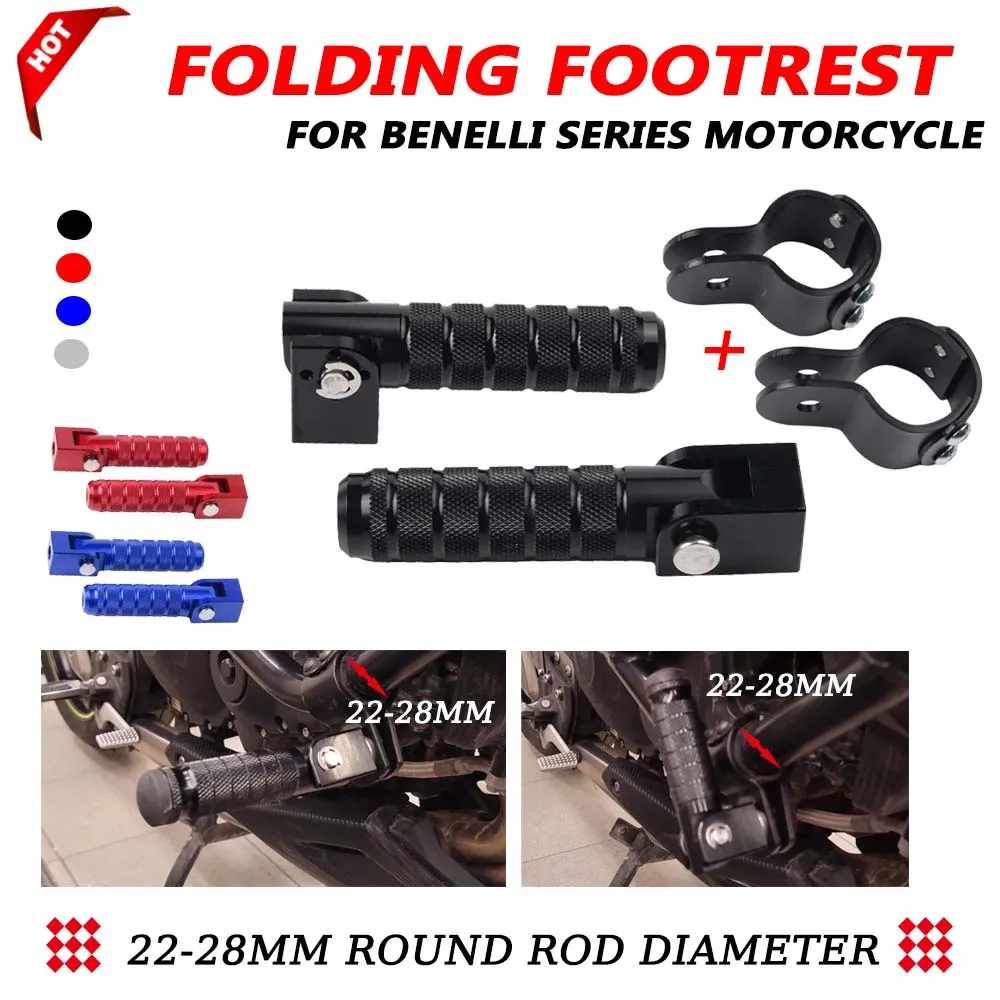 Highway Footrest Foot Pegs Pedals Folding Footpegs Clamp For Benelli TRK502X TRK 502 X TRK702 TRK702X TRK 702X BJ500GS-A TRK251