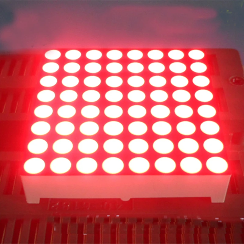 

10Pcs/lot Wholesale 8*8 Dots Red Light LEDs Dot Matrix Display 3.75mm digital display Row Common Anode