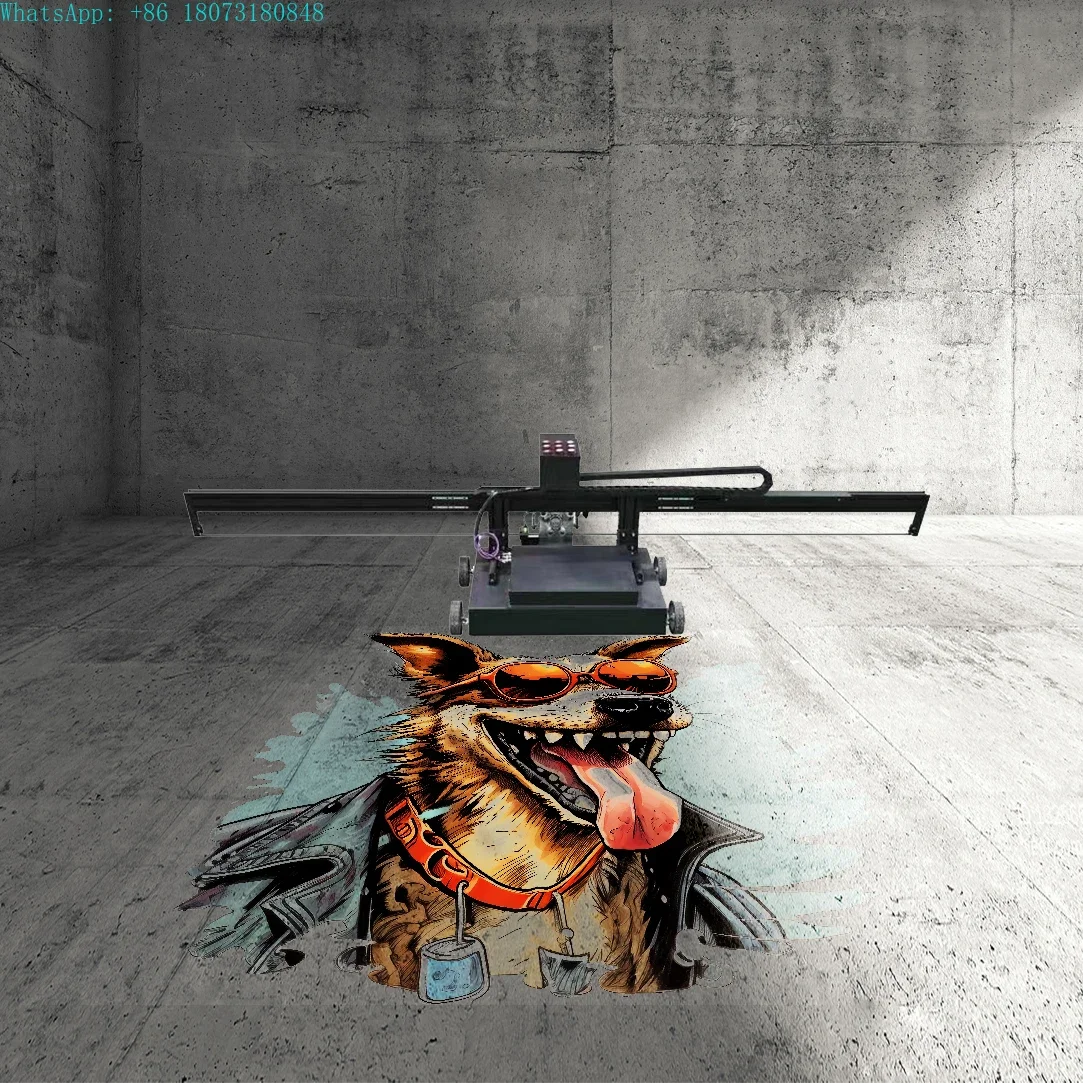 Faith 3d 5d Effect UV Wall/Floor/Ground Art Glass/Wood Inkjet Printers Spraying Printing Painting Machine