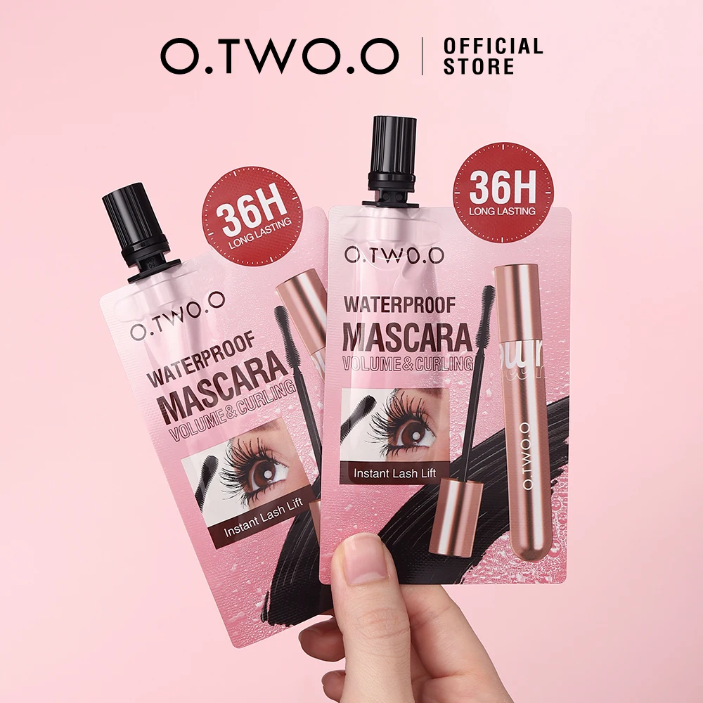 O.TWO.O -Mascara 3D waterproof, injFiber Curling, volume, cils optiques, extension de cils allongés, haute qualité, échantillon de maquillage