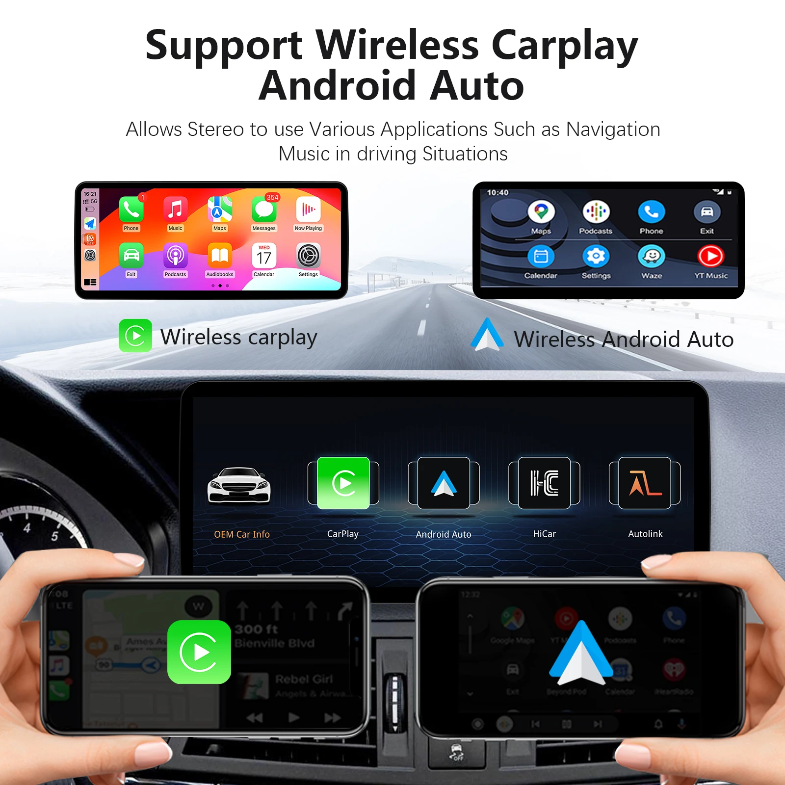 12.3 "Ultra Stretto Linux Android Auto CarPlay Per Mercedes Benz Classe E C207 W207 4.0/4.5/5.0 Radio Multimedia Stereo ScreenAudio