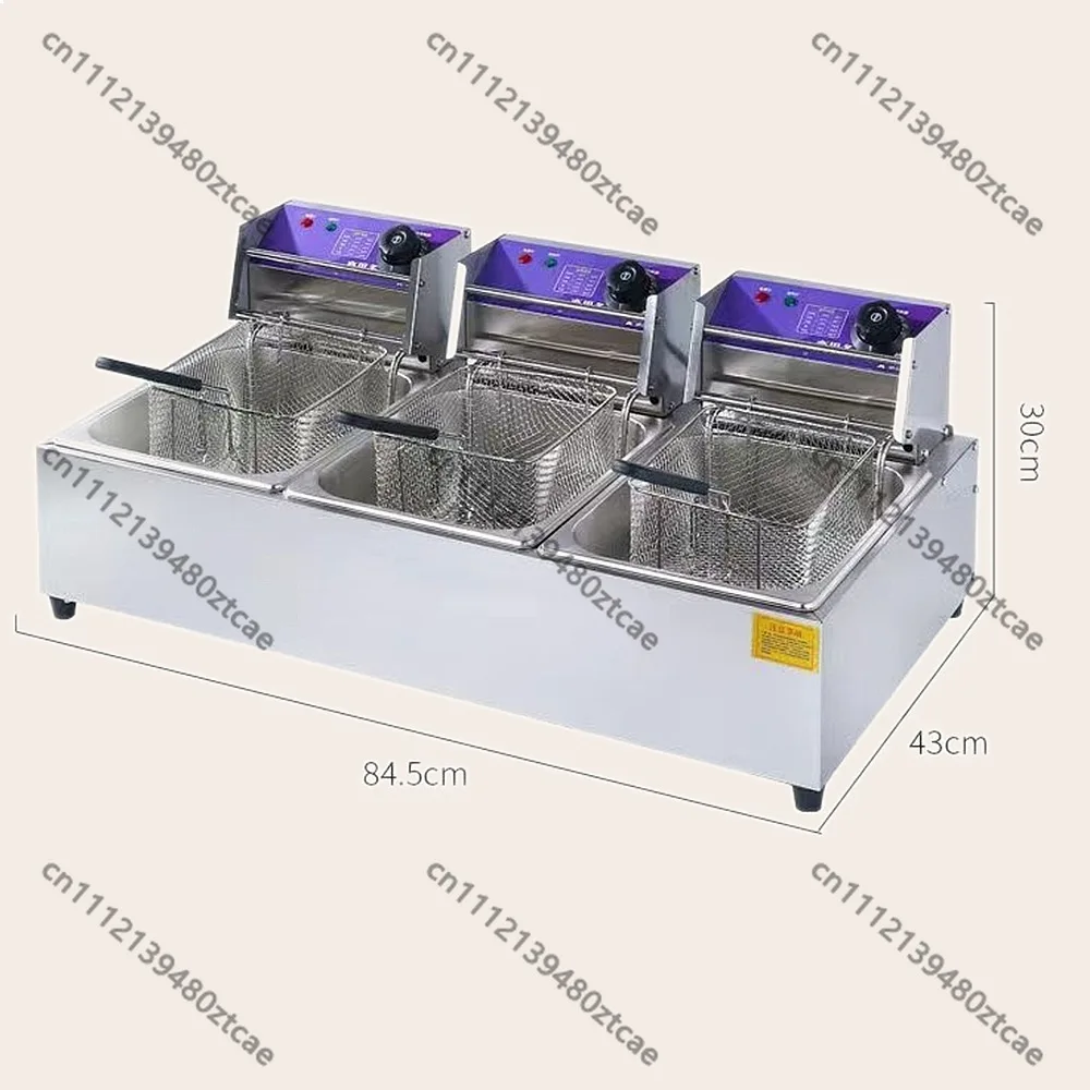 

Industrial Commercial Electric Deep Fryer High Capacity Chicken Fryer Machine with Basket for Chips