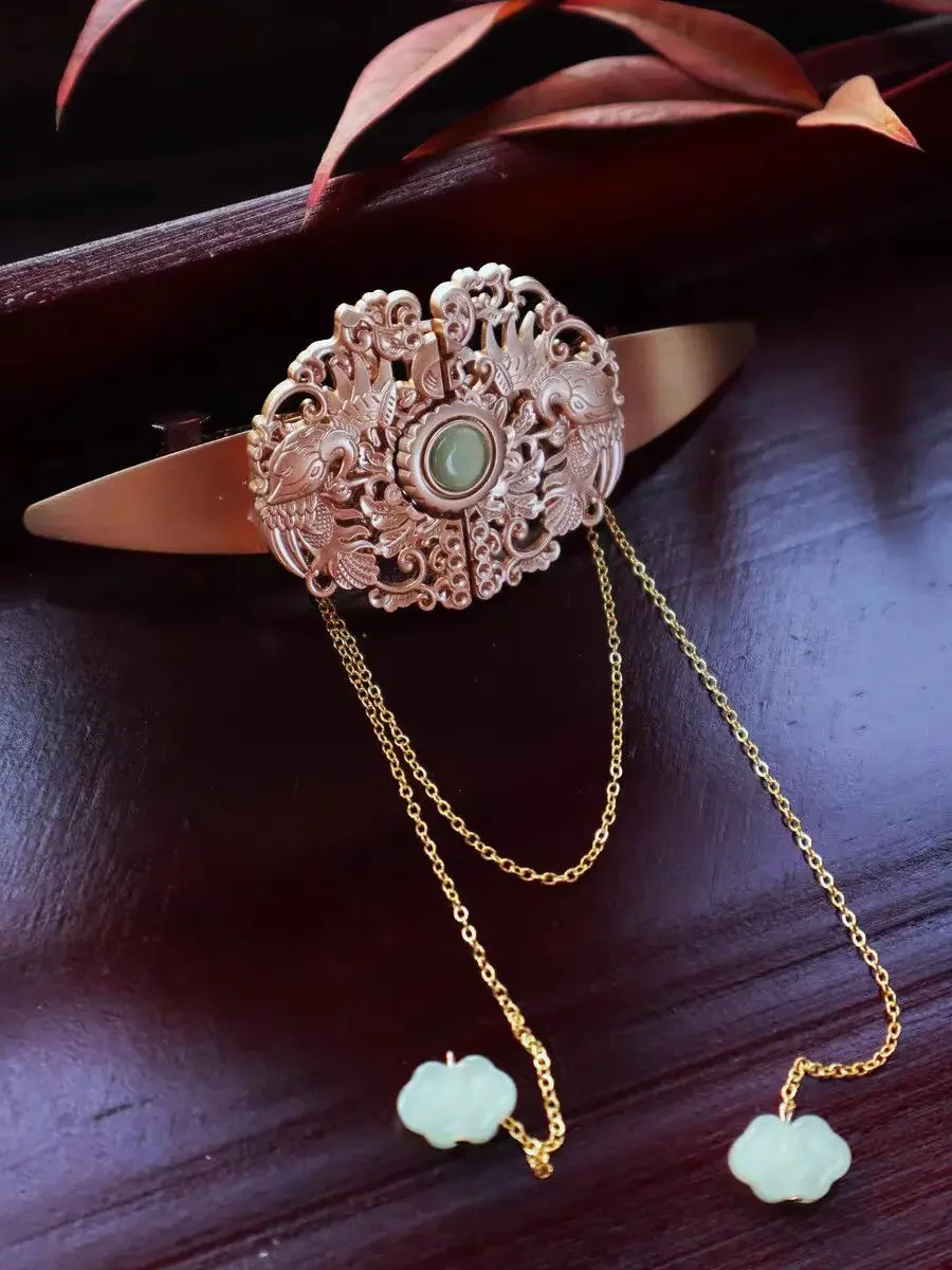 Hanfu Kopfbedeckung Vintage schöne Haarspange Retro Haarspange Krone Prinzessin Cosplay Quaste Zubehör