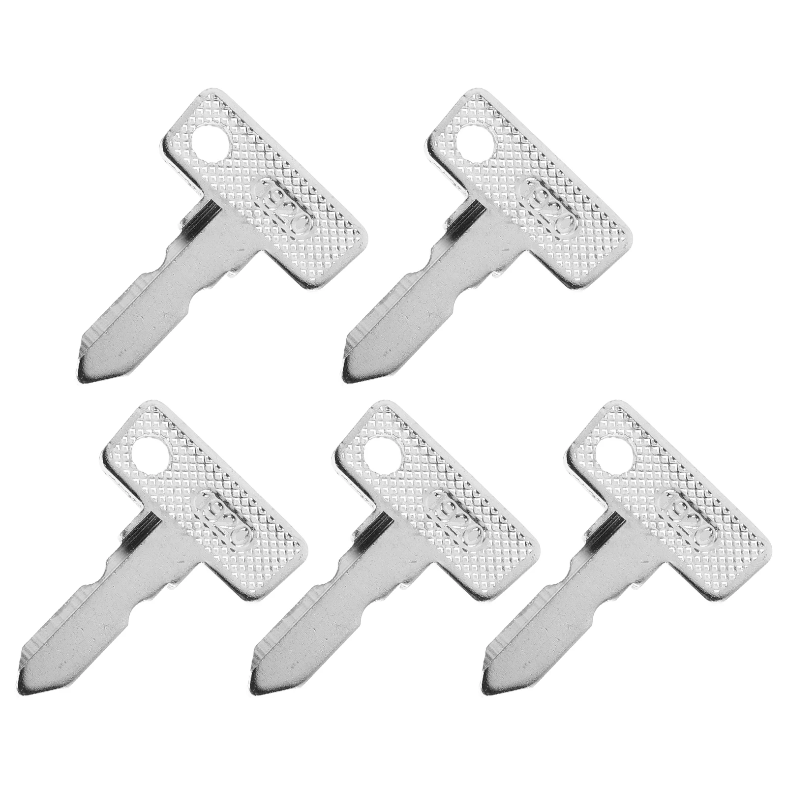 

5pcs Golf Gas Golf Cart Quick Unlock Ignition Switch Gear Silver Bulk Keychains Replacement