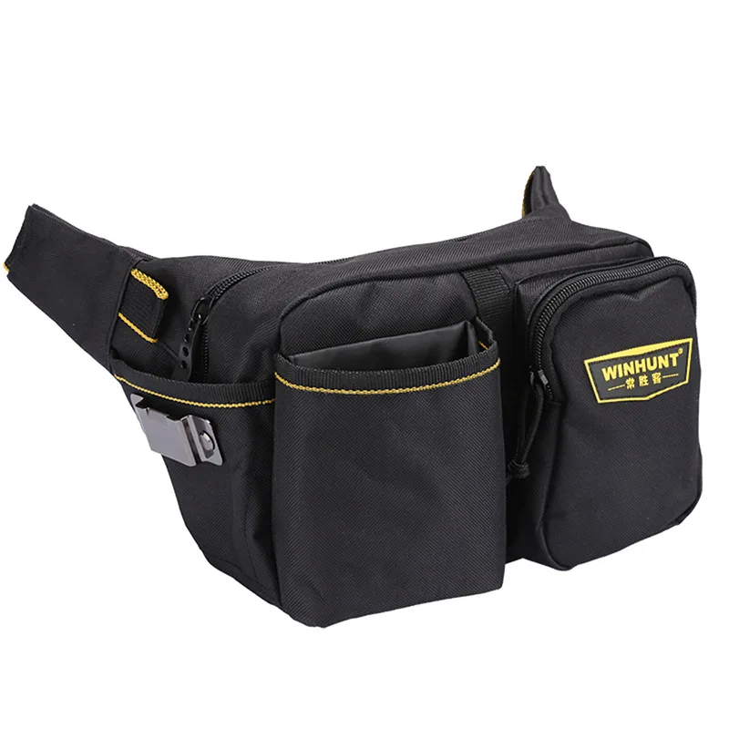 Tool Bag Multifunctional Repair Tool Fanny Pack Canvas Small Electrician Tool Bag Electrician Fanny Waist Bag