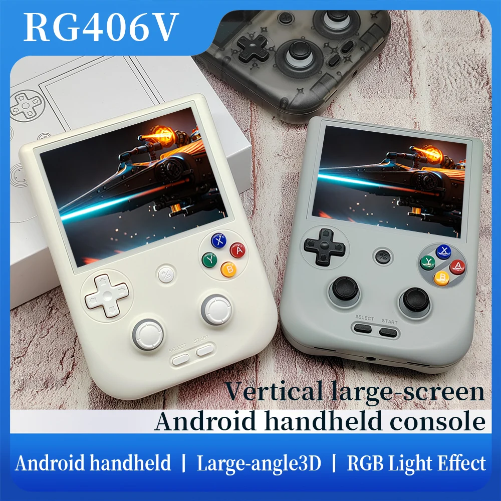 

RG 406v Handheld Game Console 4" IPS Touch Screen Android13 5500mAh Battery RG406V Retro Video Game Support 1080p WiFi