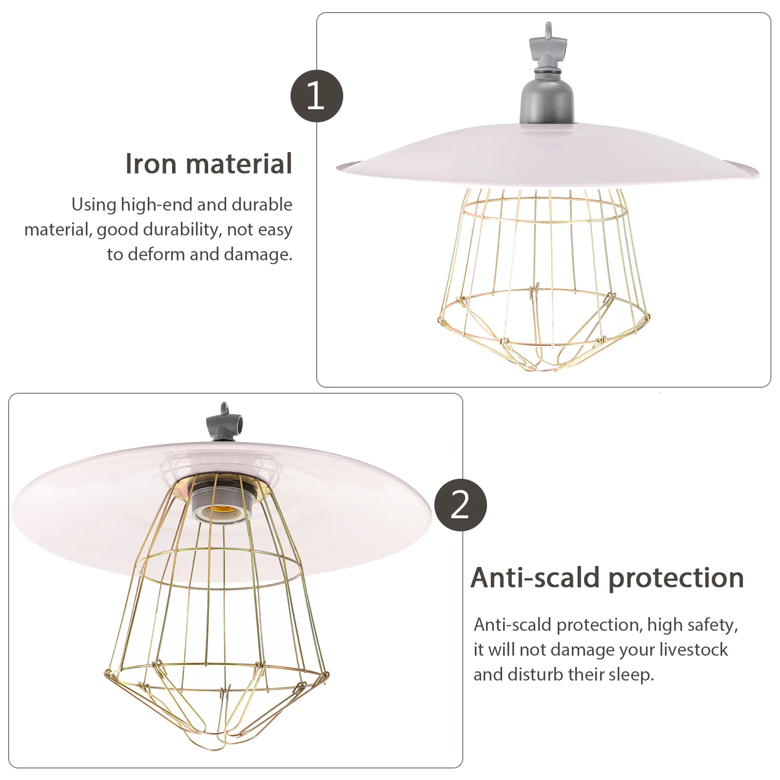 Insulation Lampshade Basking Safe Livestock Warming Light Reptile Heat Chickens Heating Preservation Breeding Shine