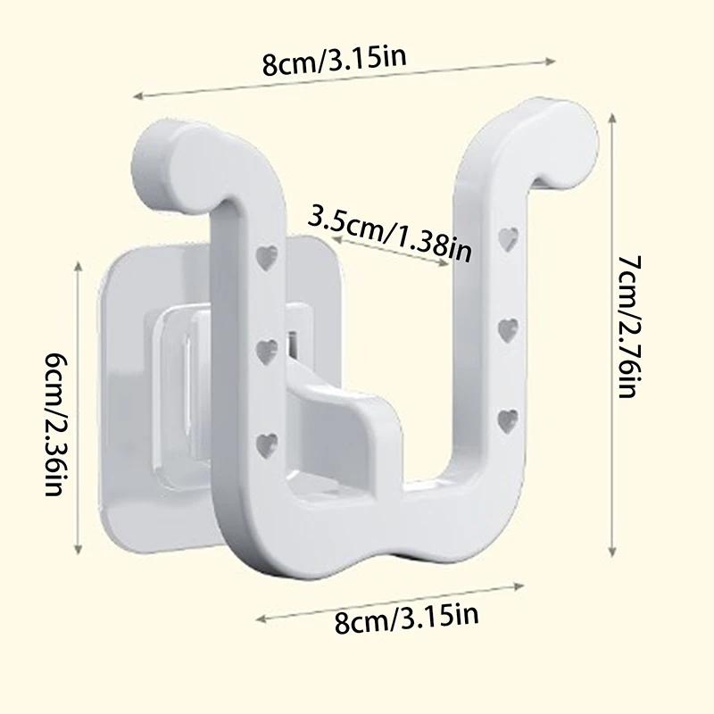 A cremalheira U-Shaped fixada na parede da sandália, perfurador livra, drenagem do toalete, armazenamento do banheiro