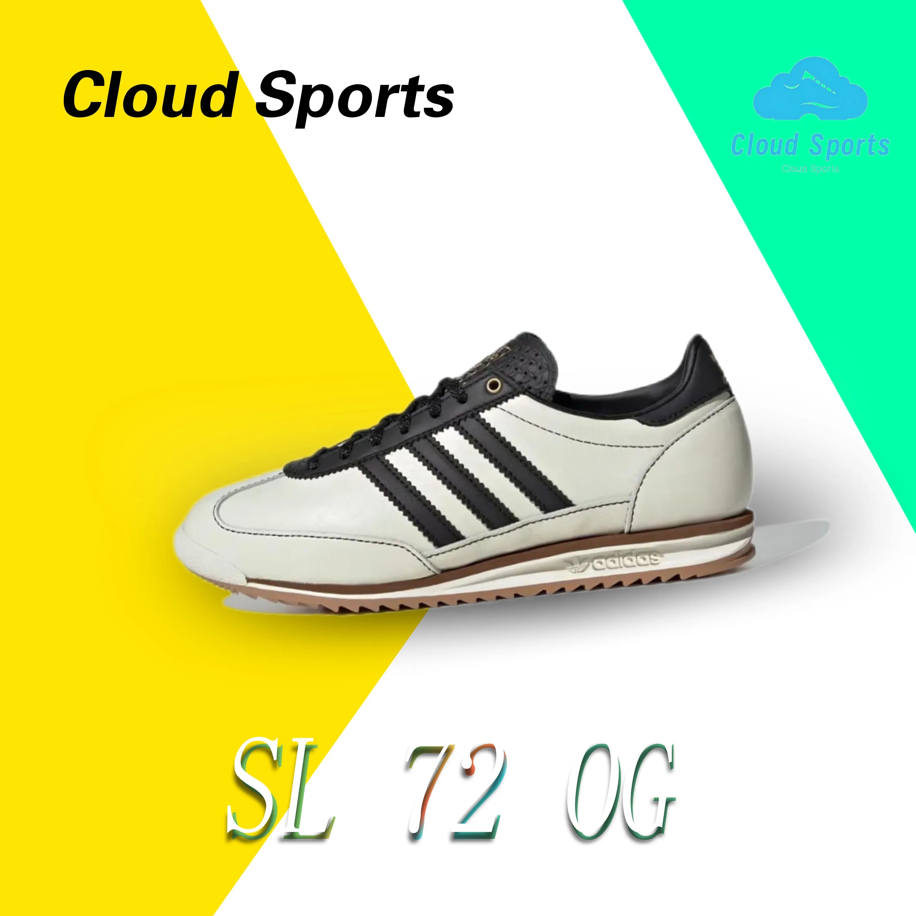 adidas originals SL 72 OG comfortable and versatile non-slip wear-resistant low-top casual shoes Gray