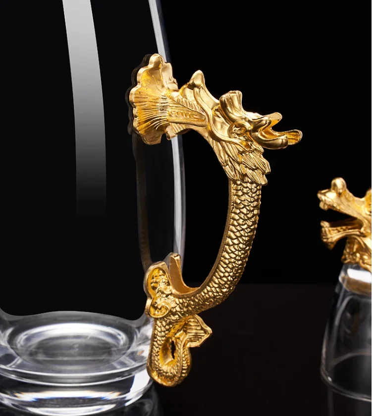 Chinese Zodiac Wine Glass Set Household Wine Dispenser 250ML Bottle 25ML Liquor Glass Imitation Chinese Wine Set Beautiful Gift view 4