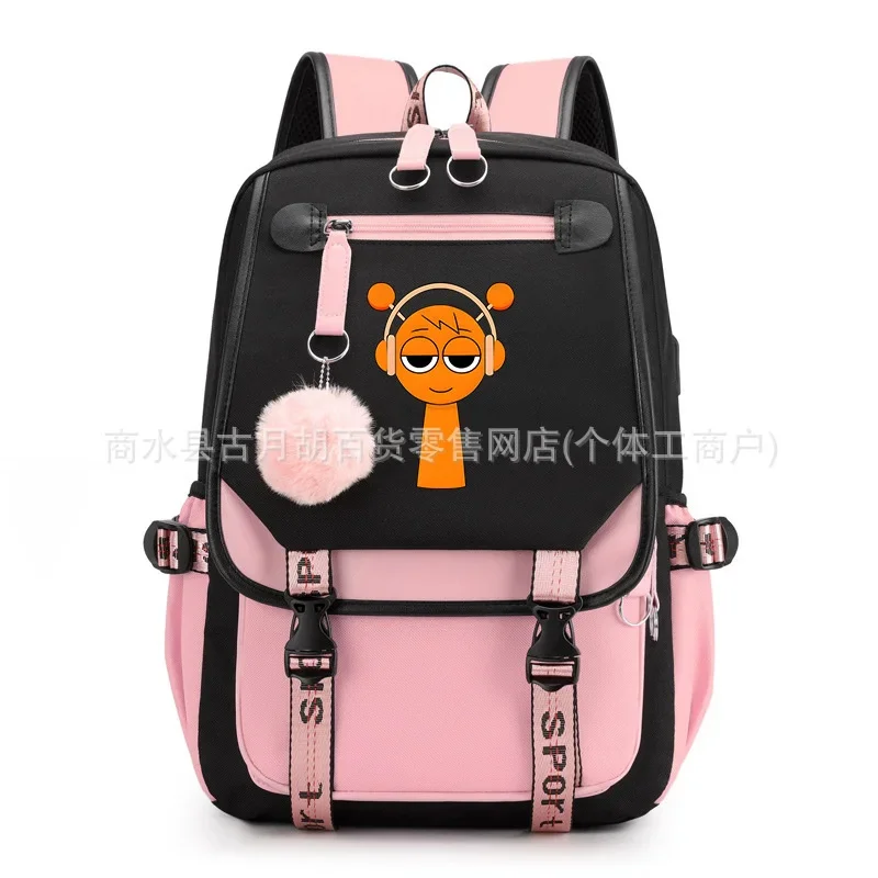 

Sprunki Backpack Children's Cartoon Anime Backpack Plush Wenda Shoulder Bag Halloween Backpack Oren Christmas Gift Vineria