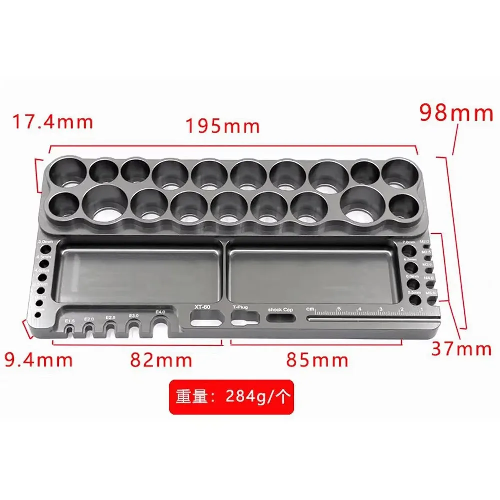 Aluminum RC Tool Stand Screwdriver Wrench Rack Tray Holder for RC Boat Car Quadcopter Drone UAV FPV