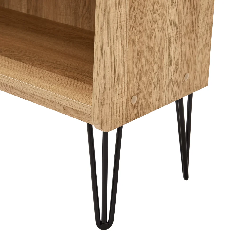 2023 New Mainstays Hairpin 4-Shelf Bookcase