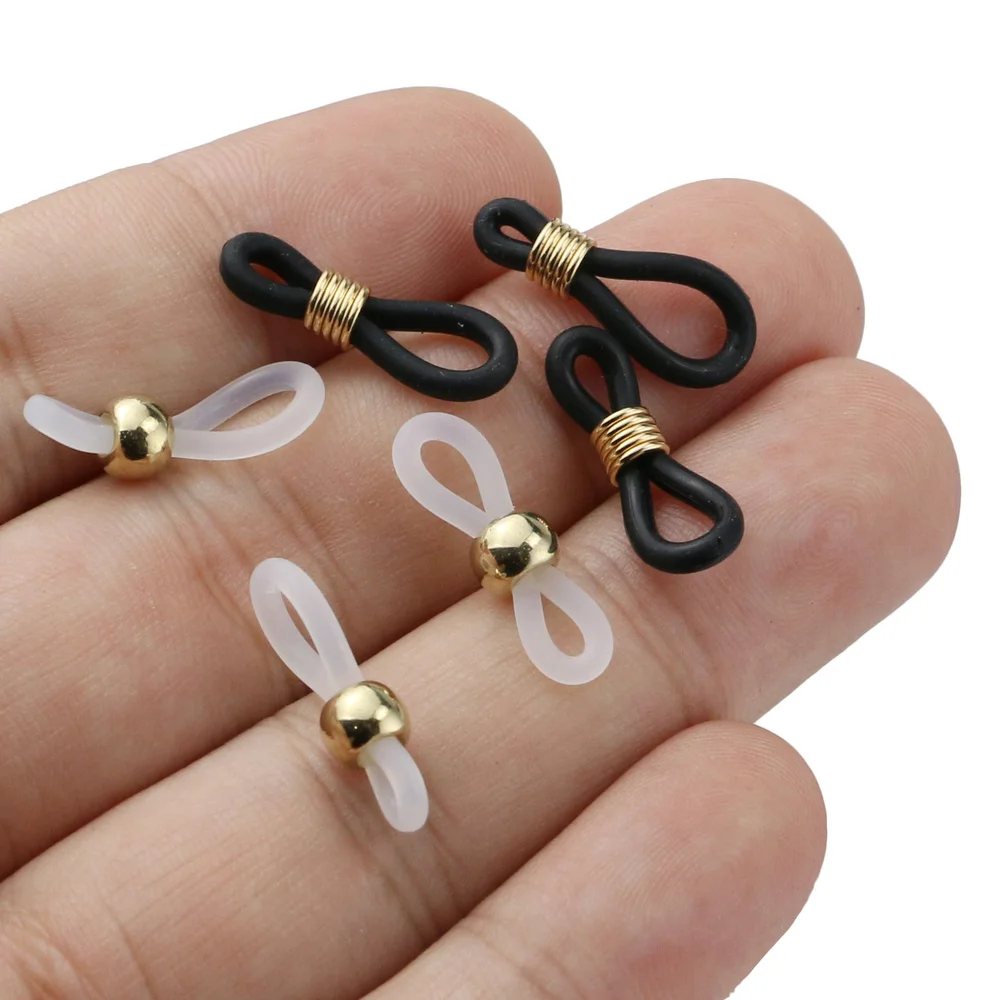 20pcs Adjustable Spring Rubber Ends for Eyeglass Chains