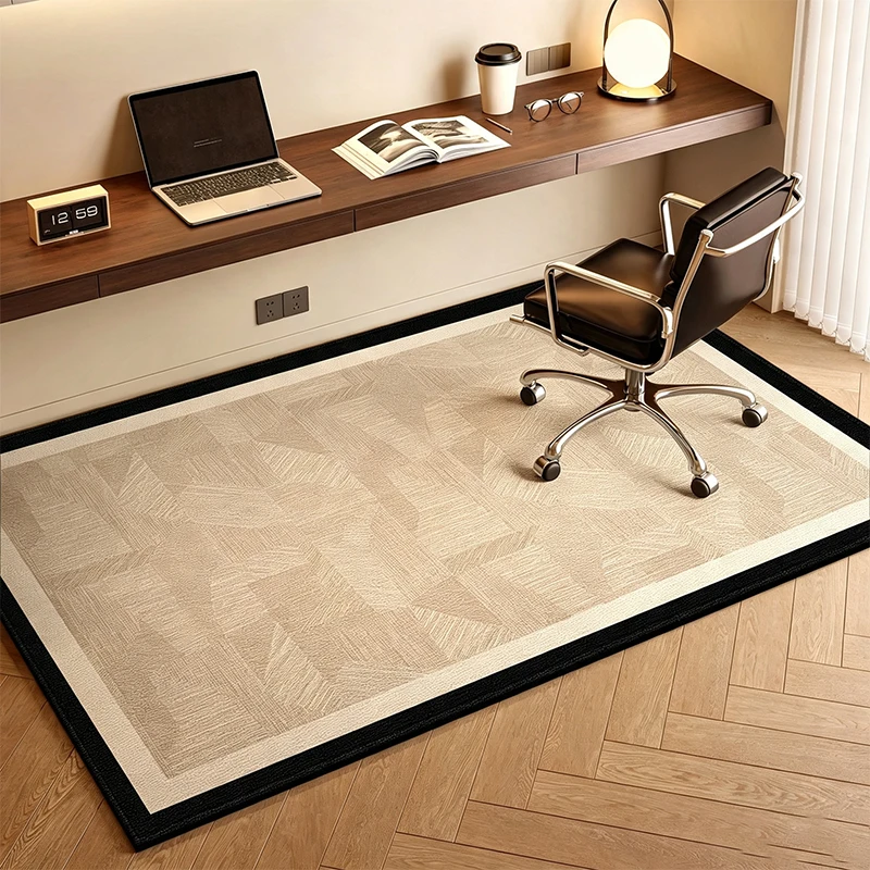 Rug for Living Room Non-slip Stain-resistant Floor Mat Comfortable Loop Pile TPR Carpet Large Size Office Computer Chair Carpets