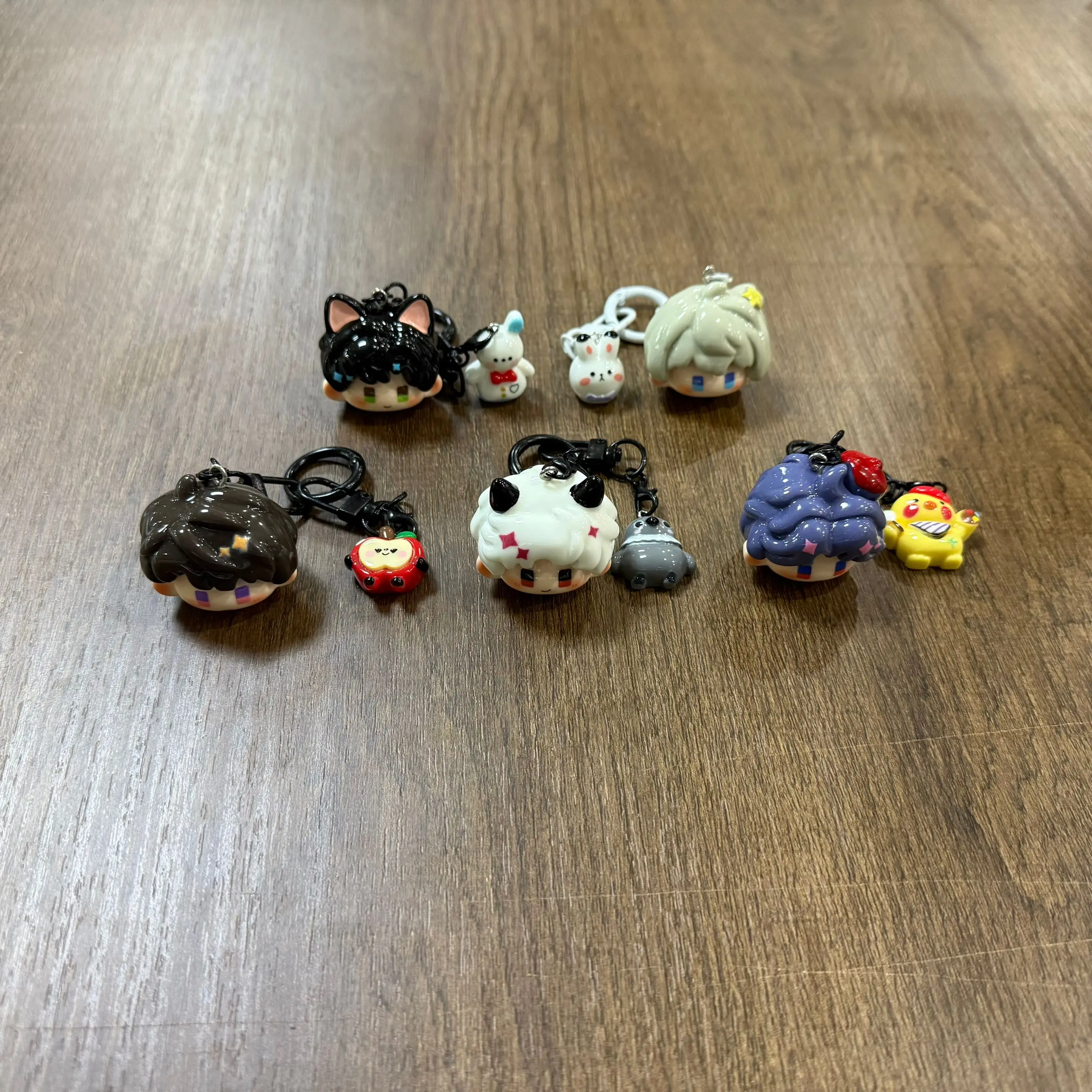 Love and Deepspace Rafayel Zayne Xavier Sylus Anime KeyChain Mobile Pendant Key Chain Decor Ornament Backpack Decoration S