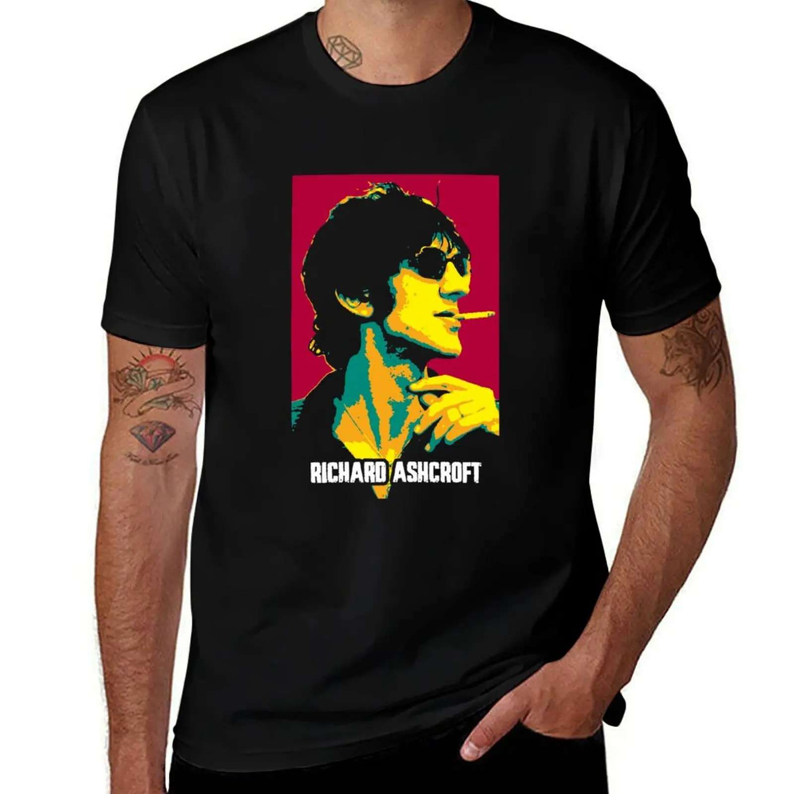 

Футболка Richard Ashcroft Lucky Man Richard Paul Ashcroft, английская певица и автор песен, мужские футболки с графическим рисунком