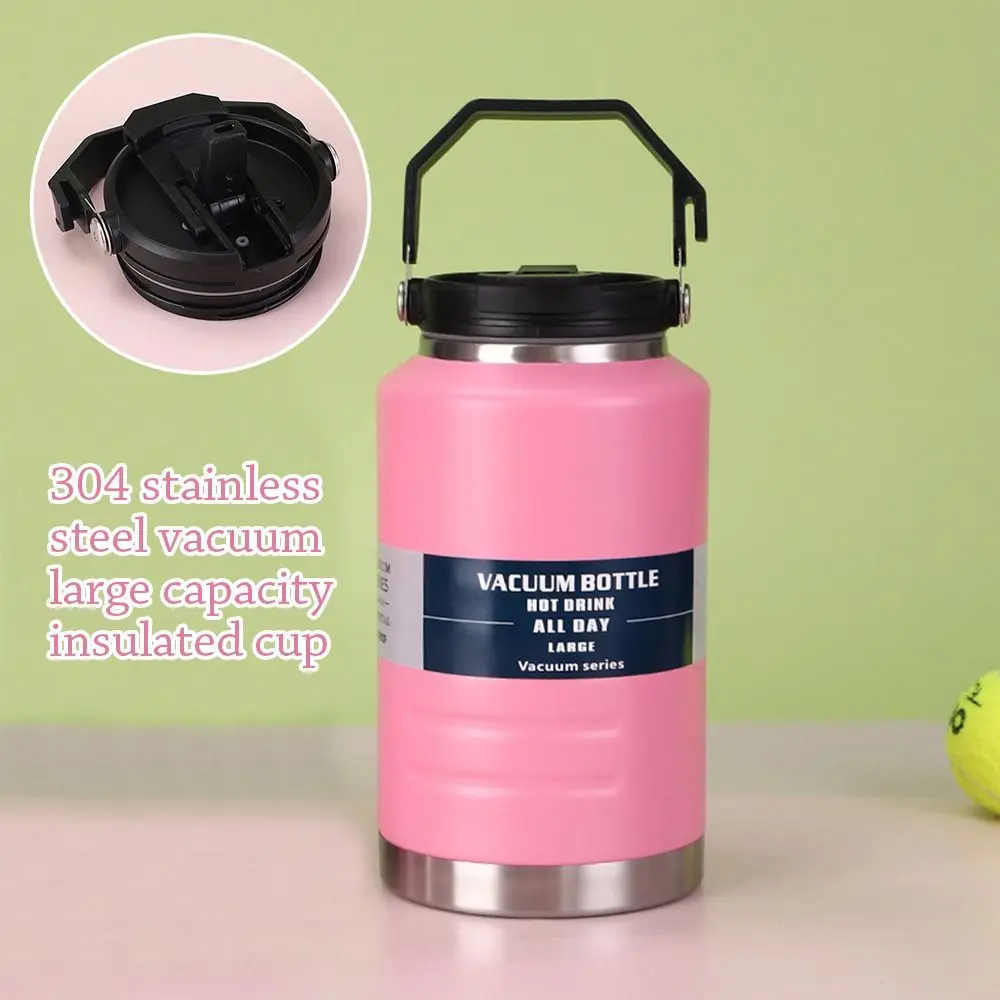 

Portable Insulated Water Bottle Thickened Stainless Steel Gym Bottles with Straw BPA Free Drinks Bottle for Man Women