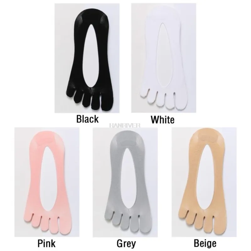 Calcetines de compresión ortopédicos con punta para mujer, forro de corte ultrabajo con pestaña de Gel, transpirables/absorbentes del sudor/desodorante/invisibles