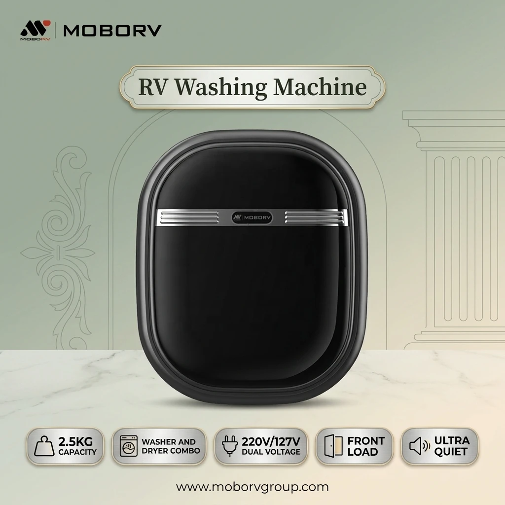 Luxury RV Washing Machine Fully Automatic Washer Dryer Combo 2.5KG Front Load 220V 127V For Motorhome Caravan Camper M33 MOBORV