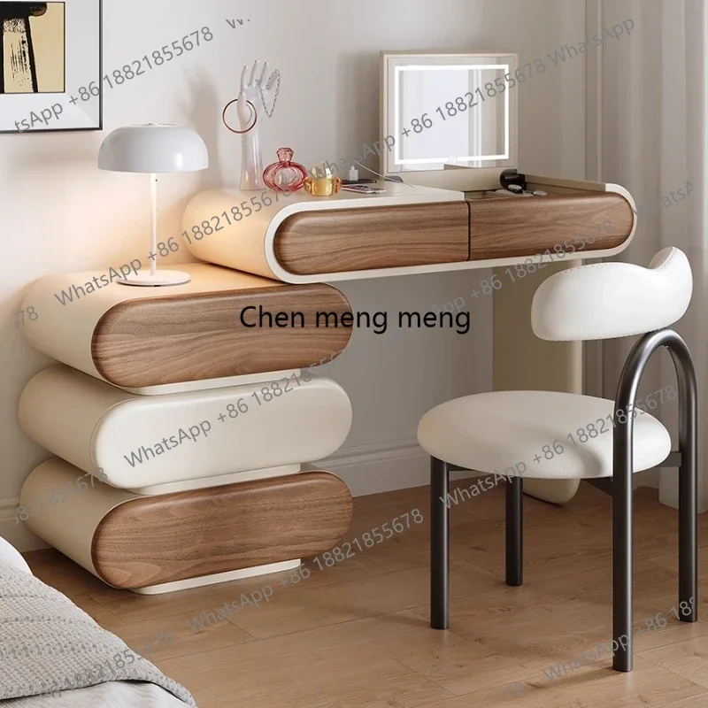 

With Mirror Luxury Makeup Vanity Dressing Table Toiletries Dressers Chest Of Drawers Dresser Bedroom Furniture Dressing Table