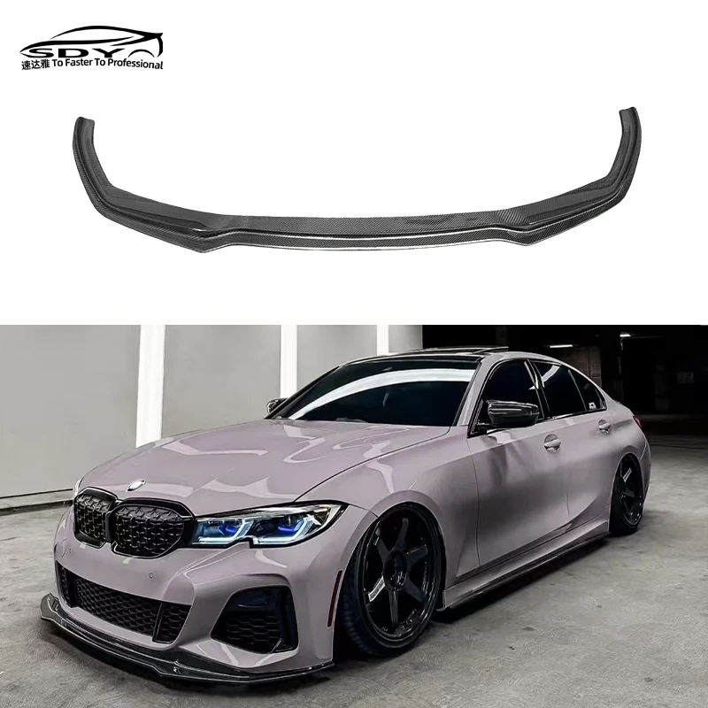 

G20 G28 M Sport V Style High Quality Carbon Fiber Front Lip Front Bumper Lip Front Splitter for BMW 3 Series G20 Pre Lci