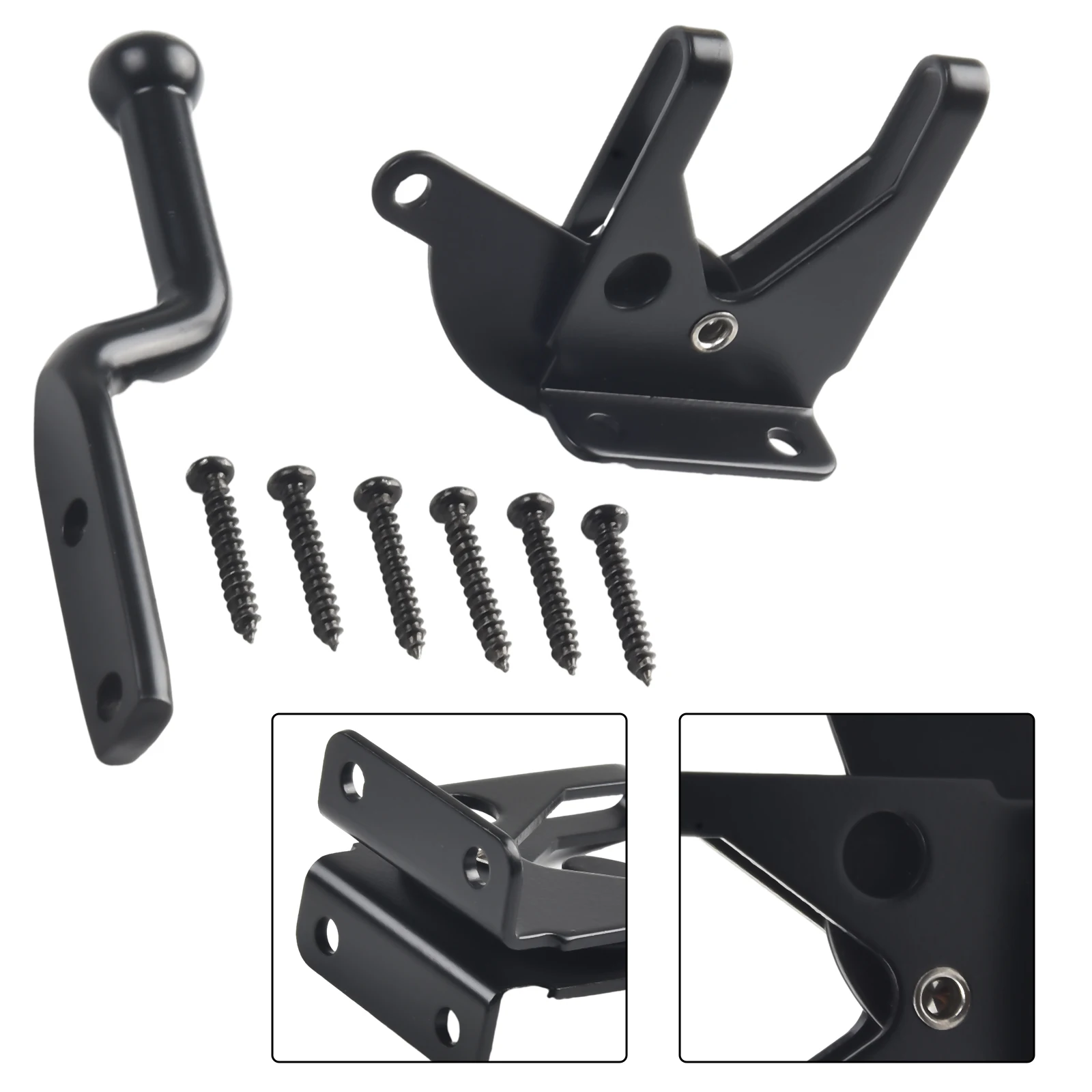 Auto Gate Latch Heavy Duty Screws Automatic Carbon Steel For Pasture Garden Fence Farm Gate Slam- Catch Garden