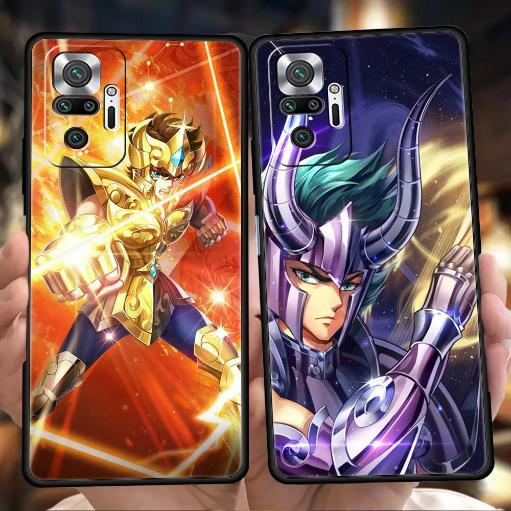 Saint Seiya Knights Of The Zodiac Phone Case Cover for Redmi K50 Note 10 11 12 11T Pro 8 8T 9S 9 K40 Gaming Pro Plus Soft Shell