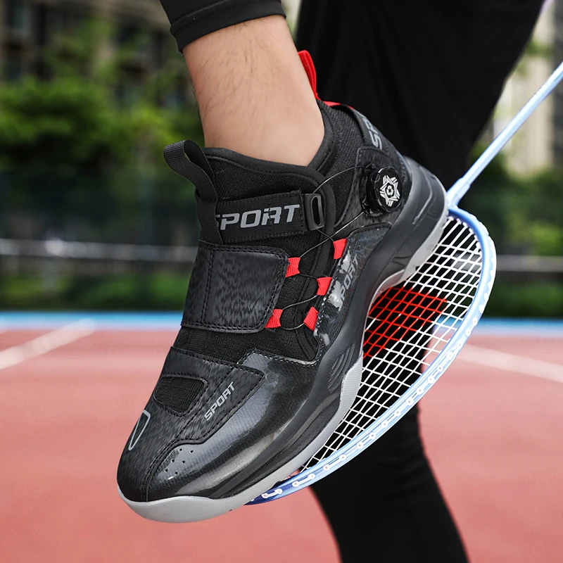 Professional Badminton Shoes Anti-skid and Wear-resistant Tennis Shoes Breathable and Super Light Lovers Rubber Soled Sneaker