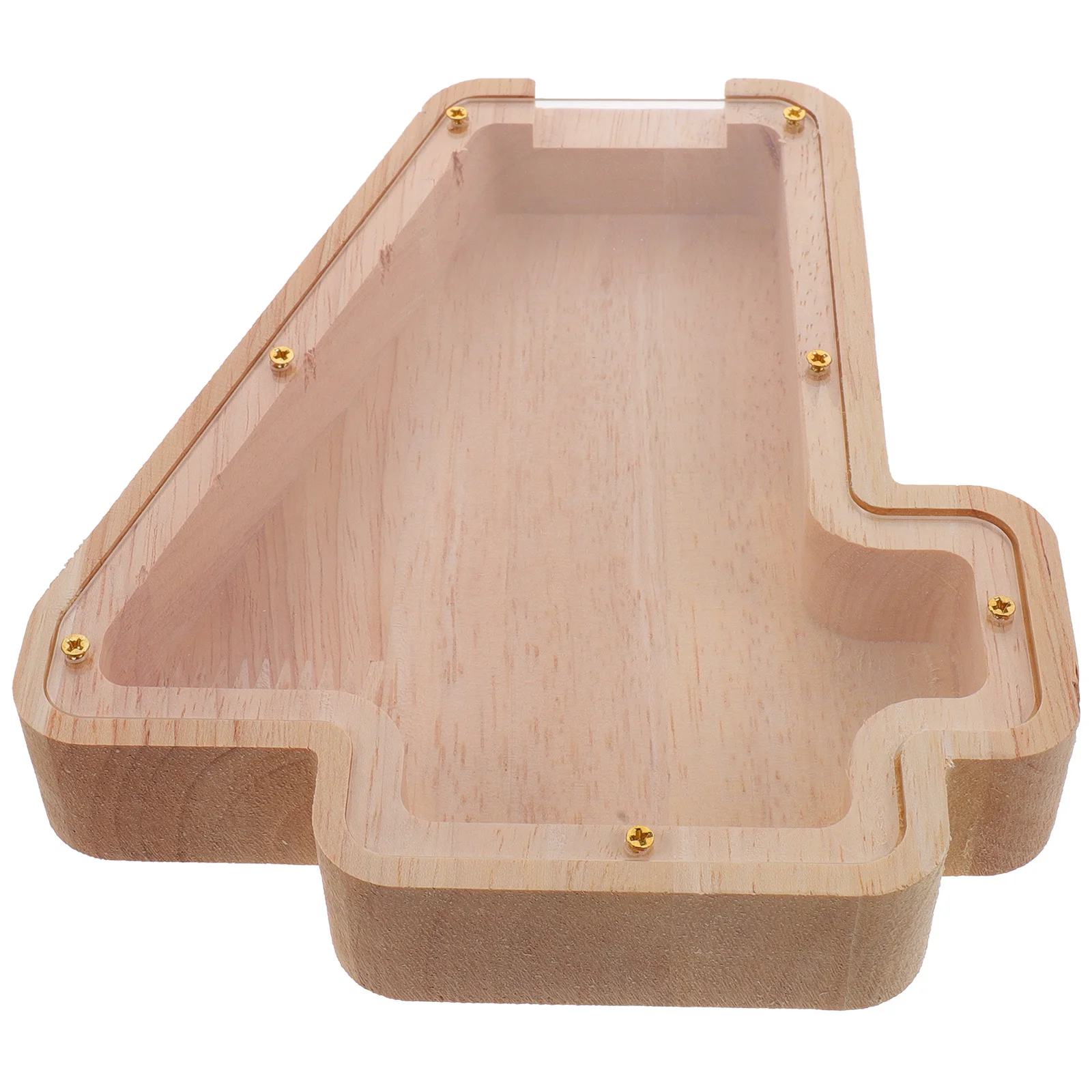 Wooden Savings Jar for Children Transparent Digital Piggy Bank Cute Coin Bank for Girls Decor Daily Use