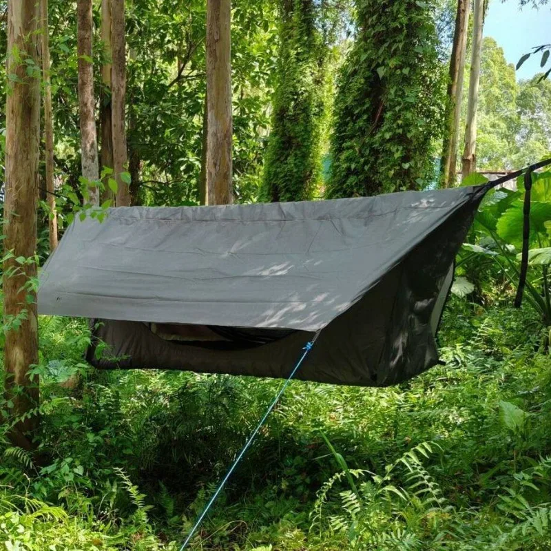 Outdoor mosquito net hammock, inflatable hammock, zipper mosquito net breathable hammock