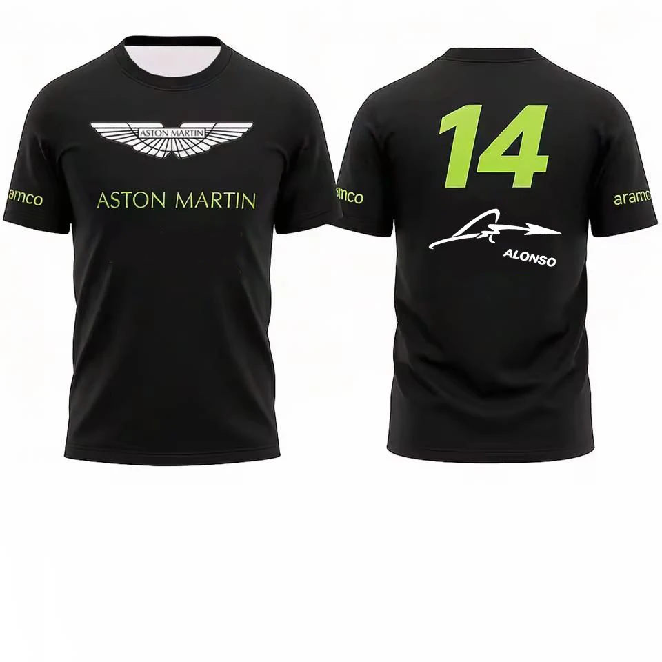 

Aston Martin 2026 Summer T-shirt Quick Drying Breathable Spanish Racing Driver Fernando Alonso 14 Fan T-shirt Y2k