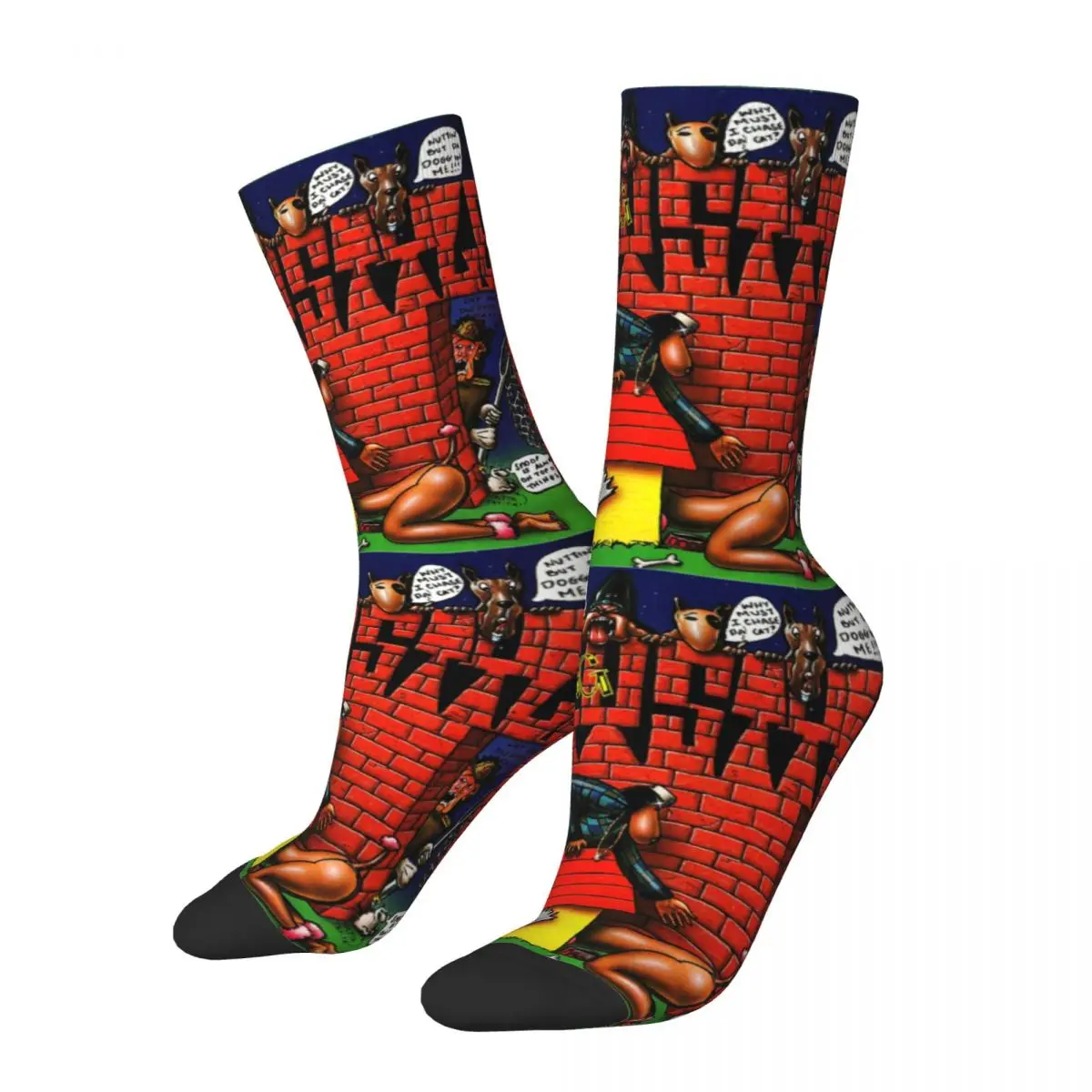 Crazy Design Snoop Dogg Doggystyle Socks Merch Accessories Fashion Streetwear Hip Hop Middle Tube Socks