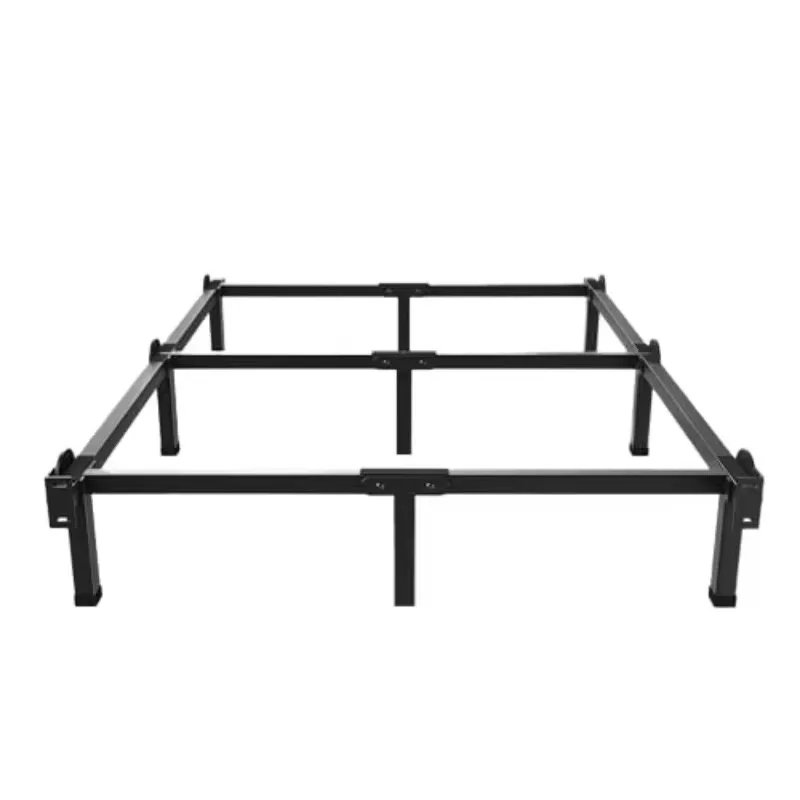 Wholesale Retro Farmhouse Metal Bed Frame, Queen King Full Twin Size Bed Base, Finial Iron Bed Frame Easy Assembly