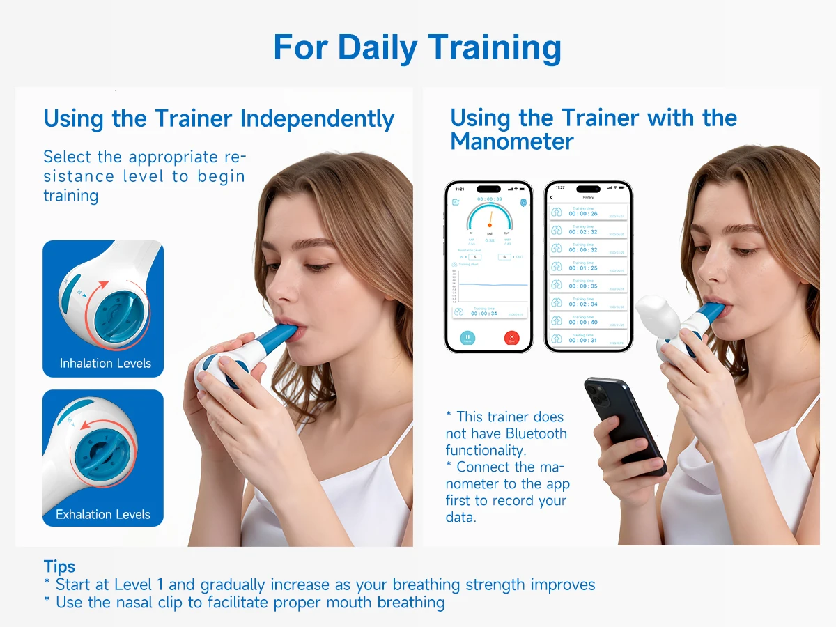 Sonmol Digital Breathing Exercise Device for Lungs | Lung Trainer for Respiratory Muscle Training | Breathing Trainer