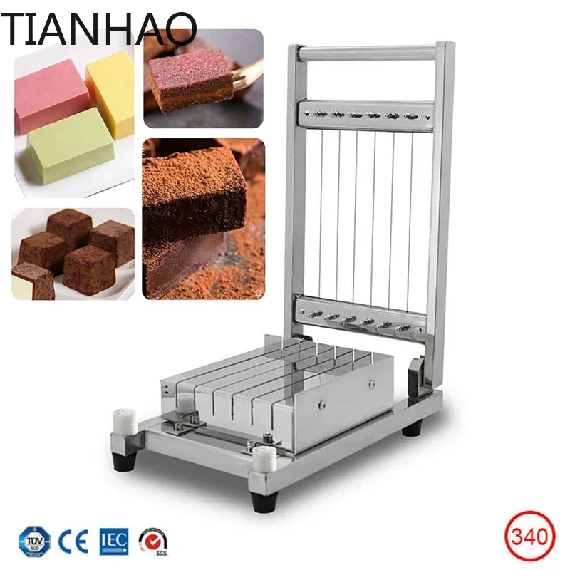 Stainless Steel Manual Chocolate Cutting Machine  Truffle Soft Food Cutting and Dividing Equipment