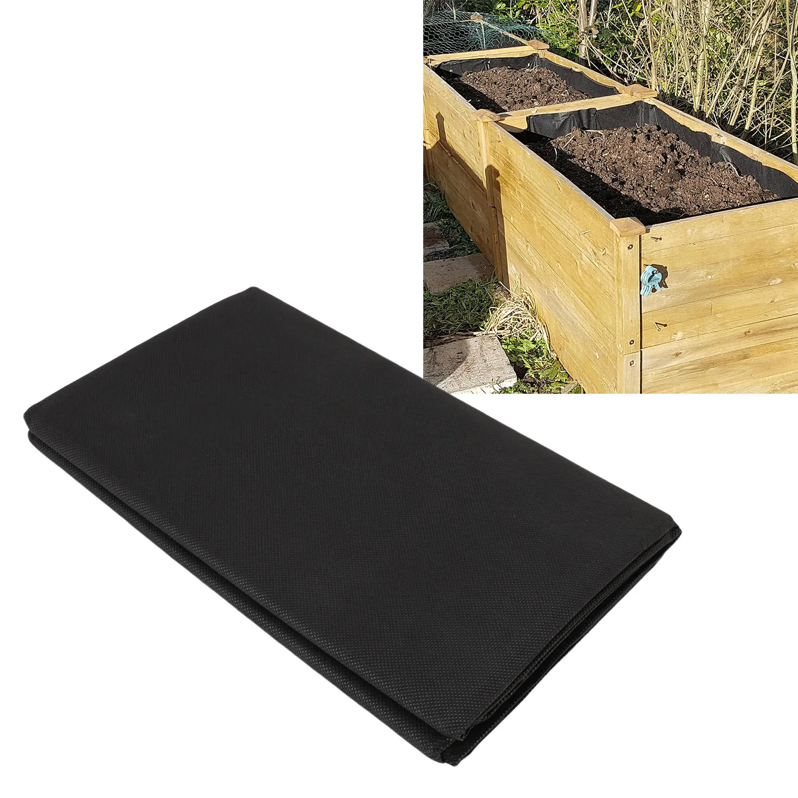 

Тканевый вкладыш для грядок и контейнеров для растений, долговечный, из нетканого материала, пригодный для вторичной переработки, водонепроницаемый, дышащий, для использования на улице