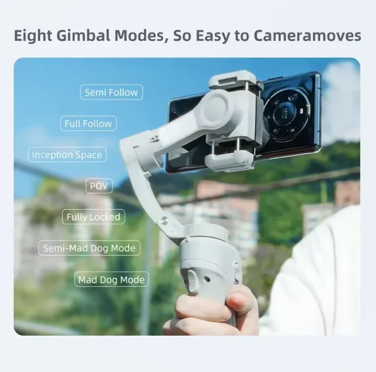 M01 Handheld Gimbal Stabilizer Cell Phone Anti Shake stabilizer 3 Axis gimbal Stabilizer for Live Streaming